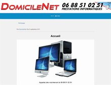 Tablet Screenshot of domicilenet.fr